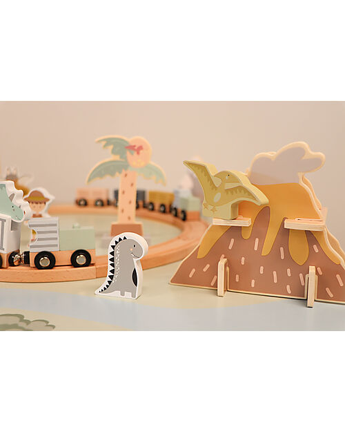 Tryco Baby Estensione per Pista Trenino - Dinosauri Macchine e Trenini  in Legno
