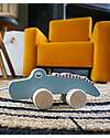 Tryco Baby Giocattolo da Trainare in Legno - Coccodrillo - Incoraggia il Movimento - 10+ m Trainabili