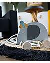 Tryco Baby Giocattolo da Trainare in Legno - Elefante - Incoraggia il Movimento - 10+ m Trainabili