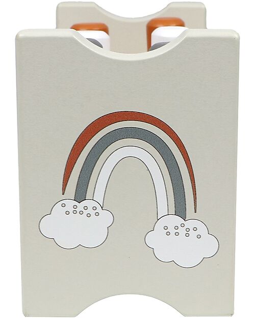 Tryco Baby Gioco Martello e Pioli in Legno - Colori ad Acqua Atossici - 12+ m Incastri in Legno