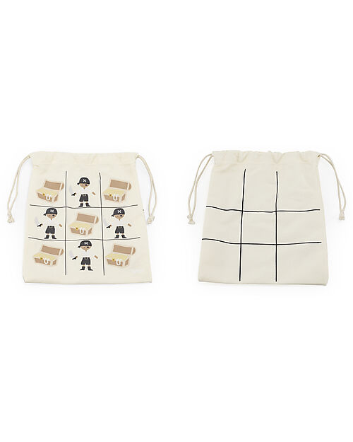 Tryco Baby Gioco Tris in Legno - Pirata - Perfetto da Portare in Viaggio - 3+ Anni Incastri in Legno