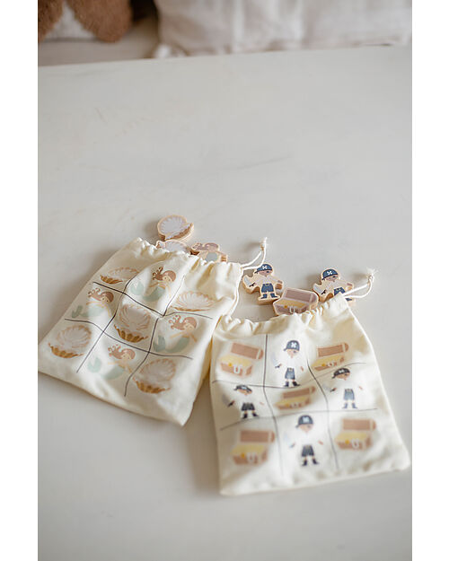 Tryco Baby Gioco Tris in Legno - Pirata - Perfetto da Portare in Viaggio - 3+ Anni Incastri in Legno