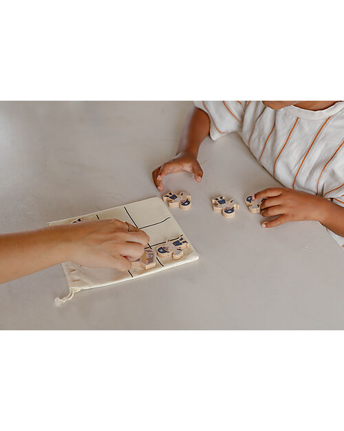 Tryco Baby Gioco Tris in Legno - Pirata - Perfetto da Portare in Viaggio - 3+ Anni Incastri in Legno