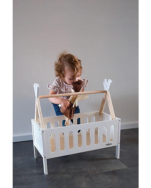 Tryco Baby Letto Tipi per Bambole fino a 48 cm - Legno - 18+ m Case delle Bambole