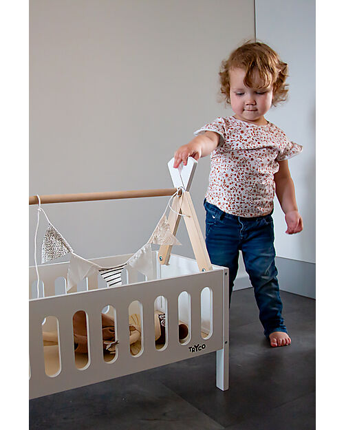 Tryco Baby Letto Tipi per Bambole fino a 48 cm - Legno - 18+ m Case delle Bambole