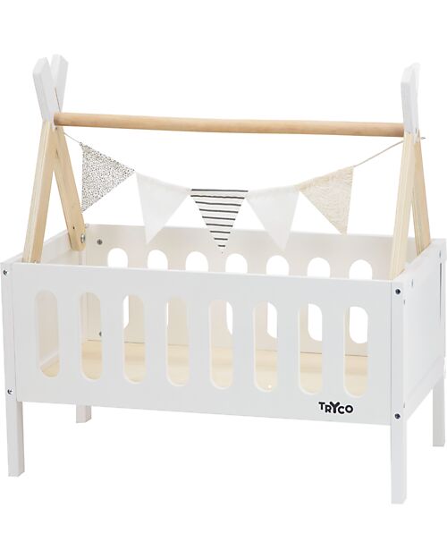 Tryco Baby Letto Tipi per Bambole fino a 48 cm - Legno - 18+ m Case delle Bambole