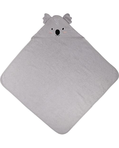 Tryco Baby Mantella da Bagno Kyle il Koala - 100% Cotone Certificato OEKO-TEX Accappatoi e Asciugamani
