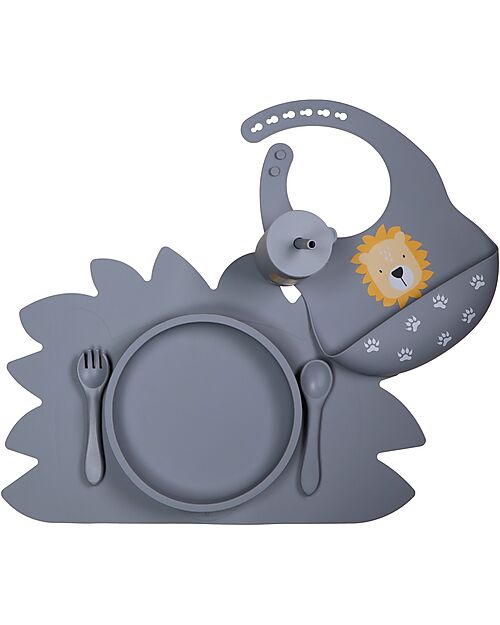 Tryco Baby Piatto in Silicone - Azzurro - 100% Sicuro Piatti e Scodelle