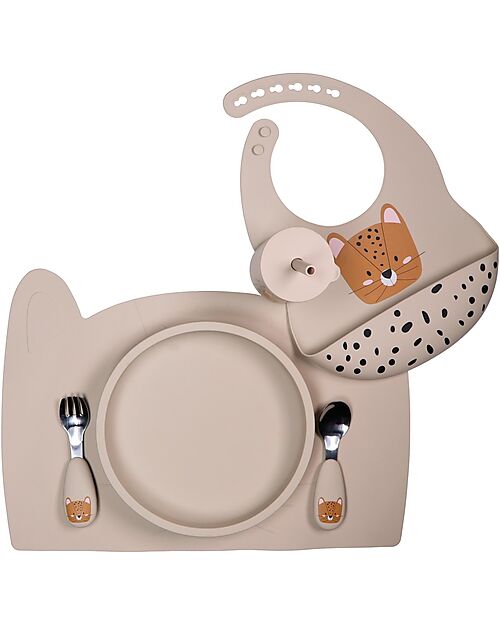 Tryco Baby Piatto in Silicone - Sabbia - 100% Sicuro Piatti e Scodelle