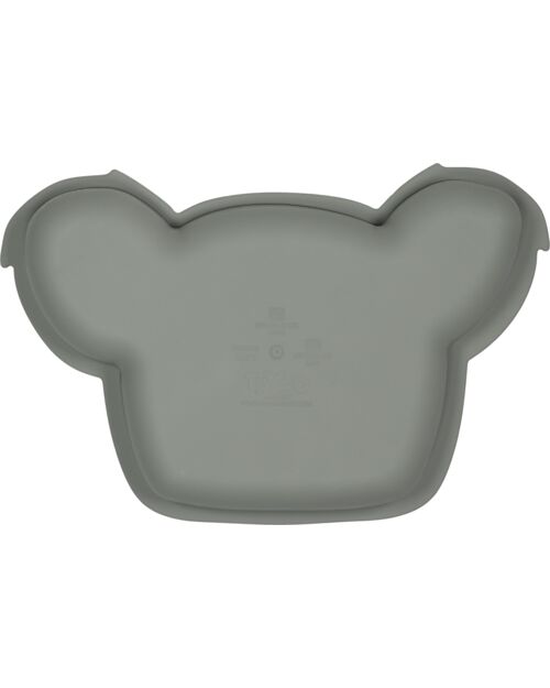 Tryco Baby Piatto Kyle il Koala - Grigio Olivastro - Silicone Piatti e Scodelle