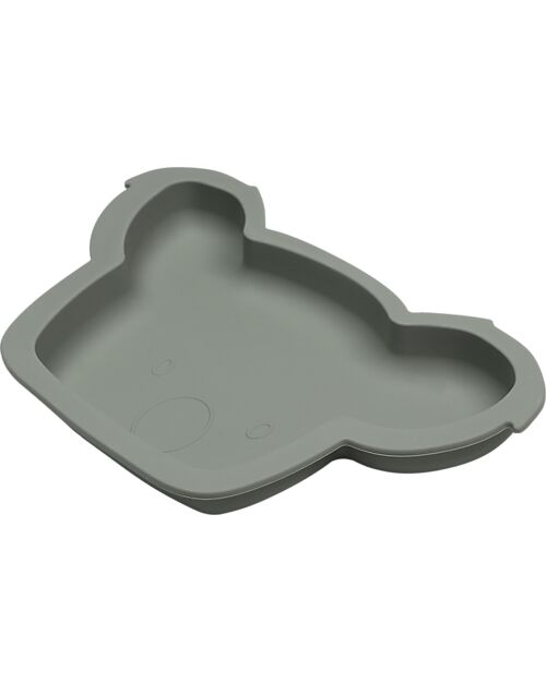 Tryco Baby Piatto Kyle il Koala - Grigio Olivastro - Silicone Piatti e Scodelle