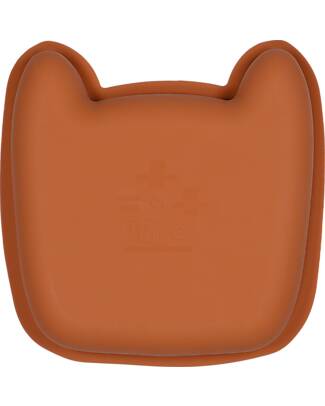Tryco Baby Piatto Lenny il Leopardo - Terra di Siena - Silicone Piatti e Scodelle
