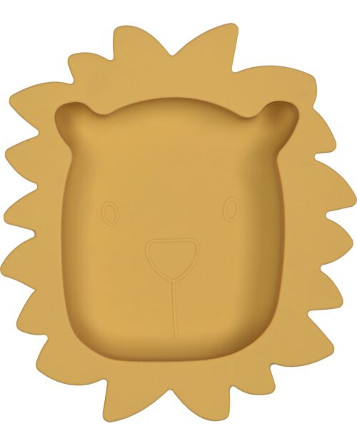 Tryco Baby Piatto Leo il Leone - Miele/Oro - Silicone Piatti e Scodelle