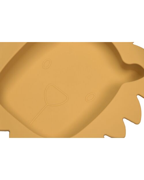 Tryco Baby Piatto Leo il Leone - Miele/Oro - Silicone Piatti e Scodelle