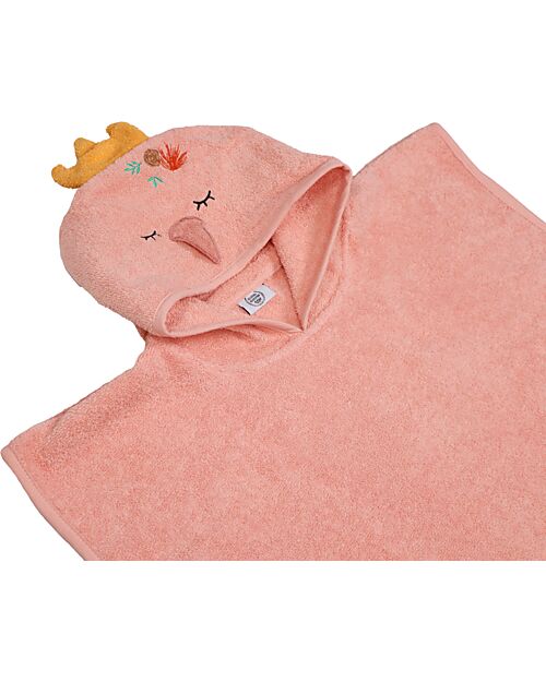 Tryco Baby Poncho Ivy il Cigno - 55x55 cm - 100% Cotone Accappatoi e Asciugamani