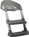 Tryco Baby Riduttore WC con Scaletta - Grigio - Antiscivolo - 34 x 35 x 44 cm Pedane