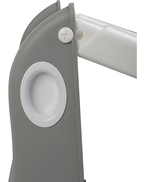 Tryco Baby Riduttore WC con Scaletta - Grigio - Antiscivolo - 34 x 35 x 44 cm Pedane