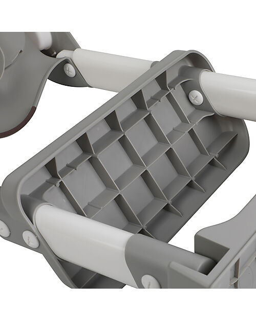 Tryco Baby Riduttore WC con Scaletta - Grigio - Antiscivolo - 34 x 35 x 44 cm Pedane