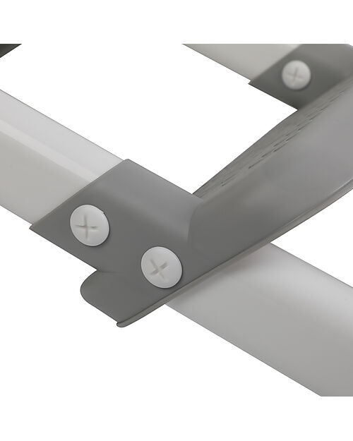 Tryco Baby Riduttore WC con Scaletta - Grigio - Antiscivolo - 34 x 35 x 44 cm Pedane