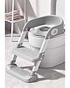 Tryco Baby Riduttore WC con Scaletta - Grigio - Antiscivolo - 34 x 35 x 44 cm Pedane