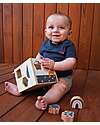 Tryco Baby Scatola Forme Geometriche a Incastro in Legno - 7 Forme Diverse - 12+ m Incastri in Legno