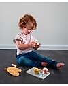 Tryco Baby Set Cupcake in Legno - Colori ad Acqua Atossici - 18+ m Cibo Giocattolo