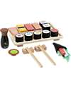 Tryco Baby Set Sushi in Legno - 23 Pezzi - Colori ad Acqua Atossici - 18+ m Cibo Giocattolo