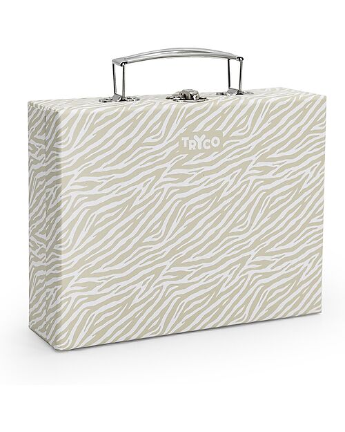 Tryco Baby Set Trucco in Legno con Valigetta - Colori ad Acqua Atossici - 3+ Anni Far finta di