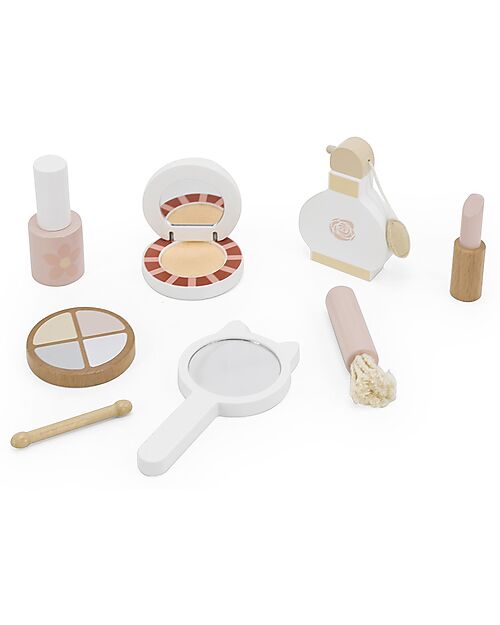 Tryco Baby Set Trucco in Legno con Valigetta - Colori ad Acqua Atossici - 3+ Anni Far finta di