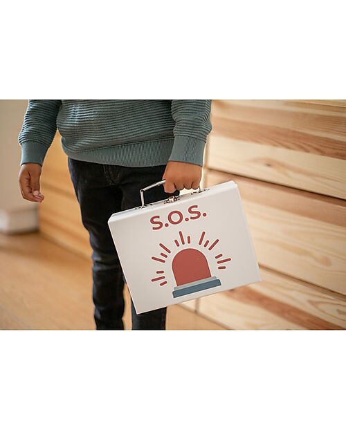 Tryco Baby Set Valigetta del Dottore in Legno - Tanti elementi per stimolare la creatività - 3+ Anni Far finta di