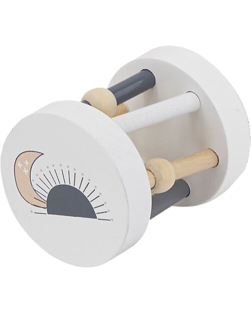 Tryco Baby Sonaglio Rotante in Legno - Colori ad Acqua Atossici - 12+ m Incastri in Legno