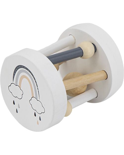 Tryco Baby Sonaglio Rotante in Legno - Colori ad Acqua Atossici - 12+ m Incastri in Legno