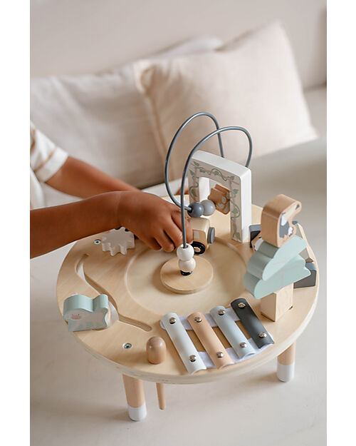 Tryco Baby Tavolino Multiattivit√† in Legno - Stimola la Creatività - 18+ m Incastri in Legno