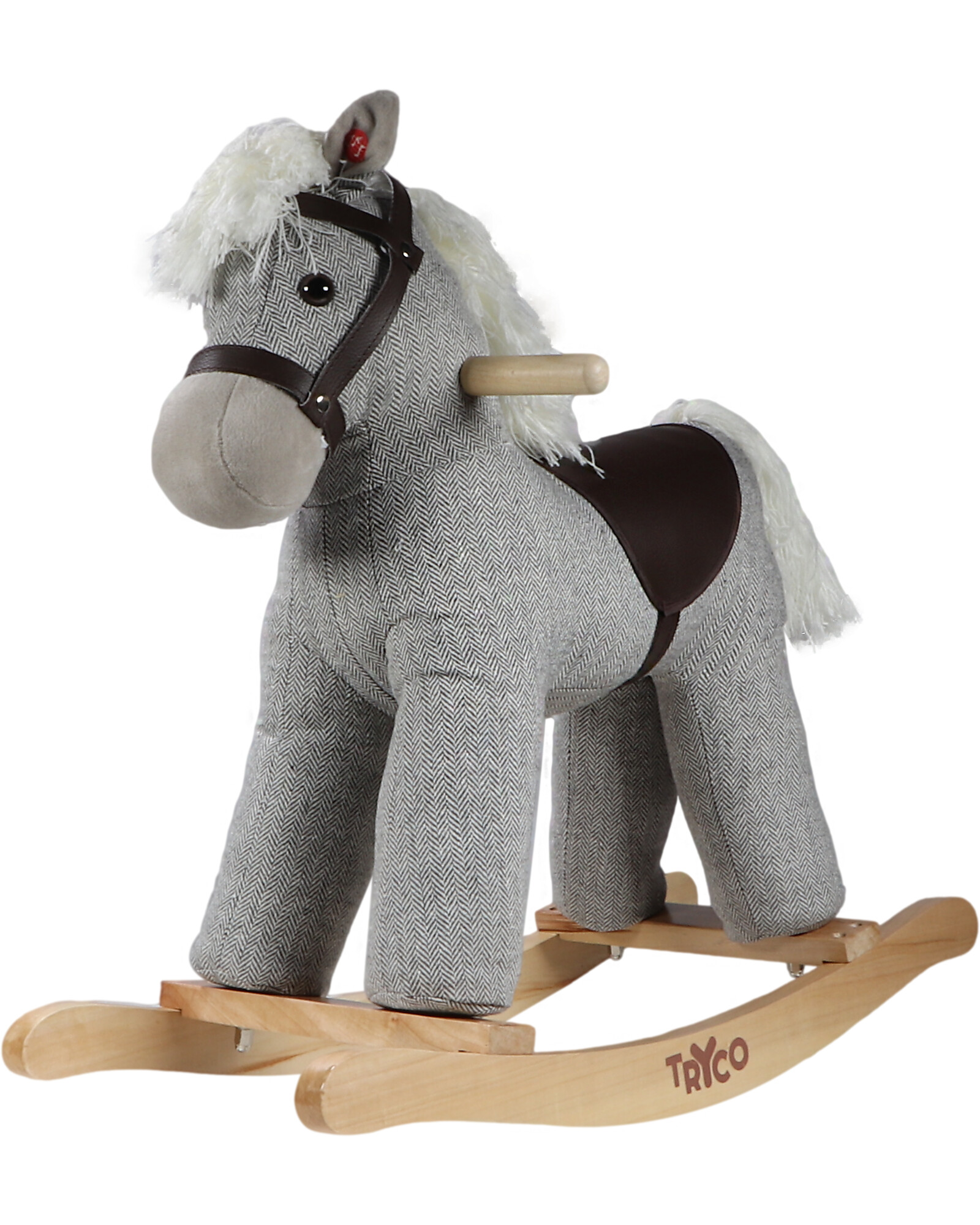 Cavallo a dondolo con suoni in velluto gioco per bambini