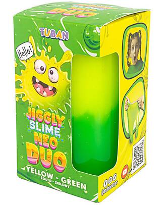 Tuban Jiggly Slime - Neo Duo - Yello and Green - 430 gr - 6+ years Sensory Games_