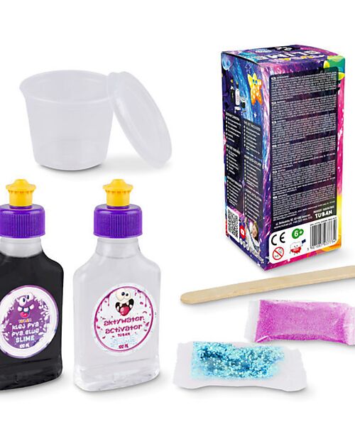 Tuban Kit Slime Fai da Te con Glitter - Galassia - 6+ anni Giochi Sensoriali_