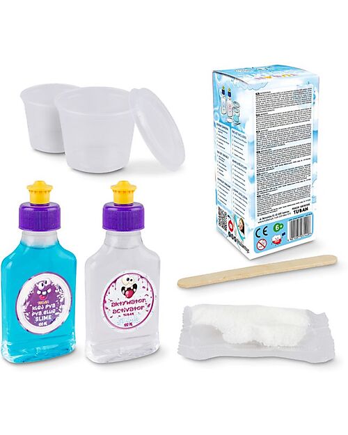Tuban Kit Slime Fai da Te - Nuvola - con Neve Artificiale - 6+ anni Giochi Sensoriali_