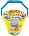 Tuban Set Sabbia Dinamica - 5 Colori con Secchiello e 4 Formine - 1,5 kg - 3+ anni Giochi Sensoriali_