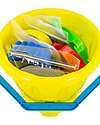 Tuban Set Sabbia Dinamica - 5 Colori con Secchiello e 4 Formine - 1,5 kg - 3+ anni Giochi Sensoriali_