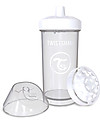 Twistshake Borraccia Kid Antigoccia Fruit Splash con Mixer per Frutta, 360 ml, Bianco Diamond -Senza BPA, BPS e BPF! Borracce non Termiche