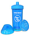 Twistshake Borraccia Kid Antigoccia Fruit Splash con Mixer per Frutta, 360 ml, Blu Cookiecrumb -Senza BPA, BPS e BPF! Borracce non Termiche