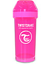 Twistshake Borraccia Kid Antigoccia Fruit Splash con Mixer per Frutta, 360 ml, Rosa Crazymonkey -Senza BPA, BPS e BPF! Borracce non Termiche