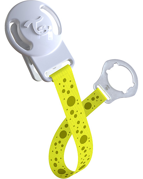 Twistshake Clip Universale Reggi Ciuccio, Giallo Starlight - Senza BPA! Ciucci