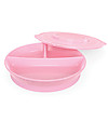 Twistshake Piatto Divisorio con Coperchio - Rosa Pastello - Senza BPA, BPS e BPF! Piatti e Scodelle
