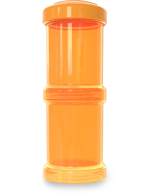Twistshake Set di 2 Contenitori Arancione Sunbeam per Latte o Snack da 100 ml - Compatibili con tutti i Biberon Twistshake, senza BPA! Contenitori Termici