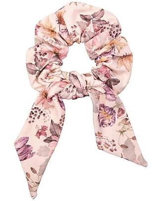 UL&KA Elastico per capelli con la coda - Fiori rosa - 100% Cotone Organico Accessori per Capelli