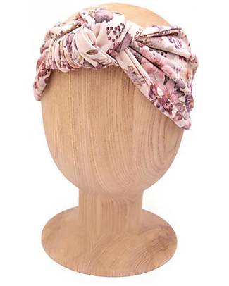 UL&KA Fascia per capelli Knot Baby - Fiori rosa - 100% Cotone Organico Accessori per Capelli