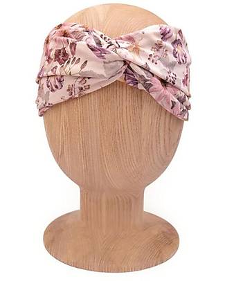 UL&KA Fascia per capelli Twist - Fiori rosa - 100% Cotone Organico Accessori per Capelli