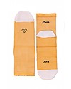 UO* Calzini "Love Mamà", rosa e giallo - Idea regalo Calzini