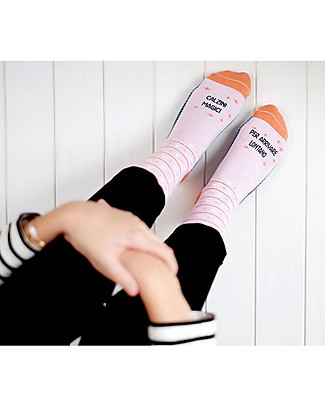 UO* Calzini "Magici per arrivare lontano"- Idea regalo, Rosa Calzini